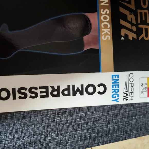 Copper Fit compression socks Fit 2 pairs black unisex - Picture 4 of 5